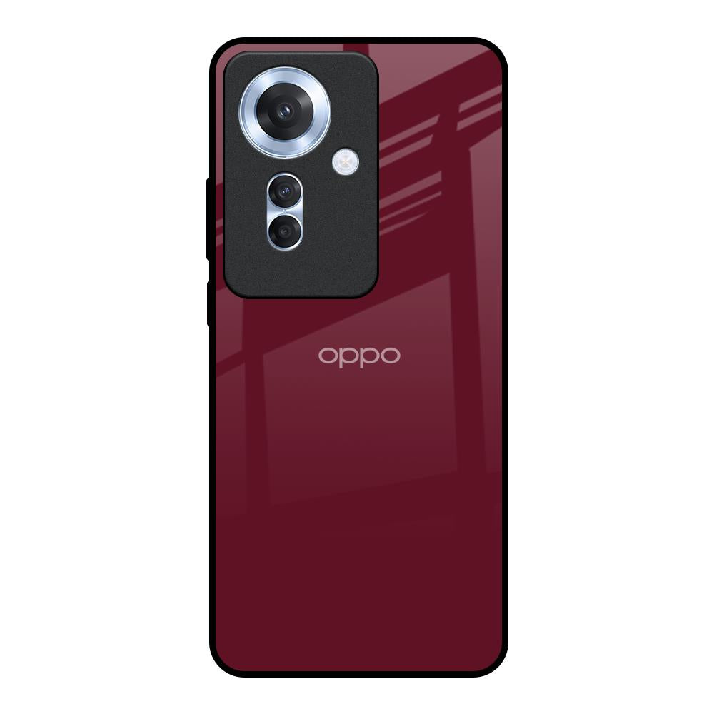 Classic Burgundy Oppo F25 Pro 5G Glass Back Cover Online