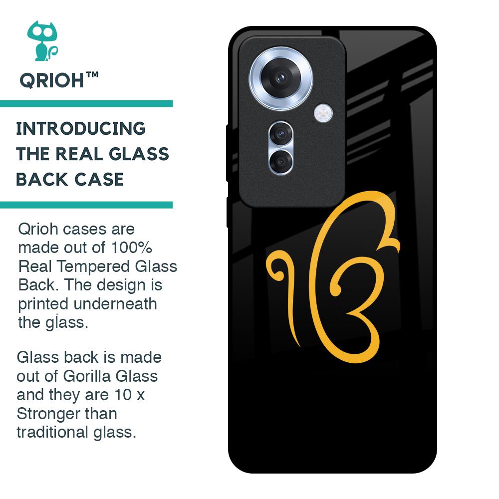 Luxury Fashion Initial Glass Case for Oppo F25 Pro 5G