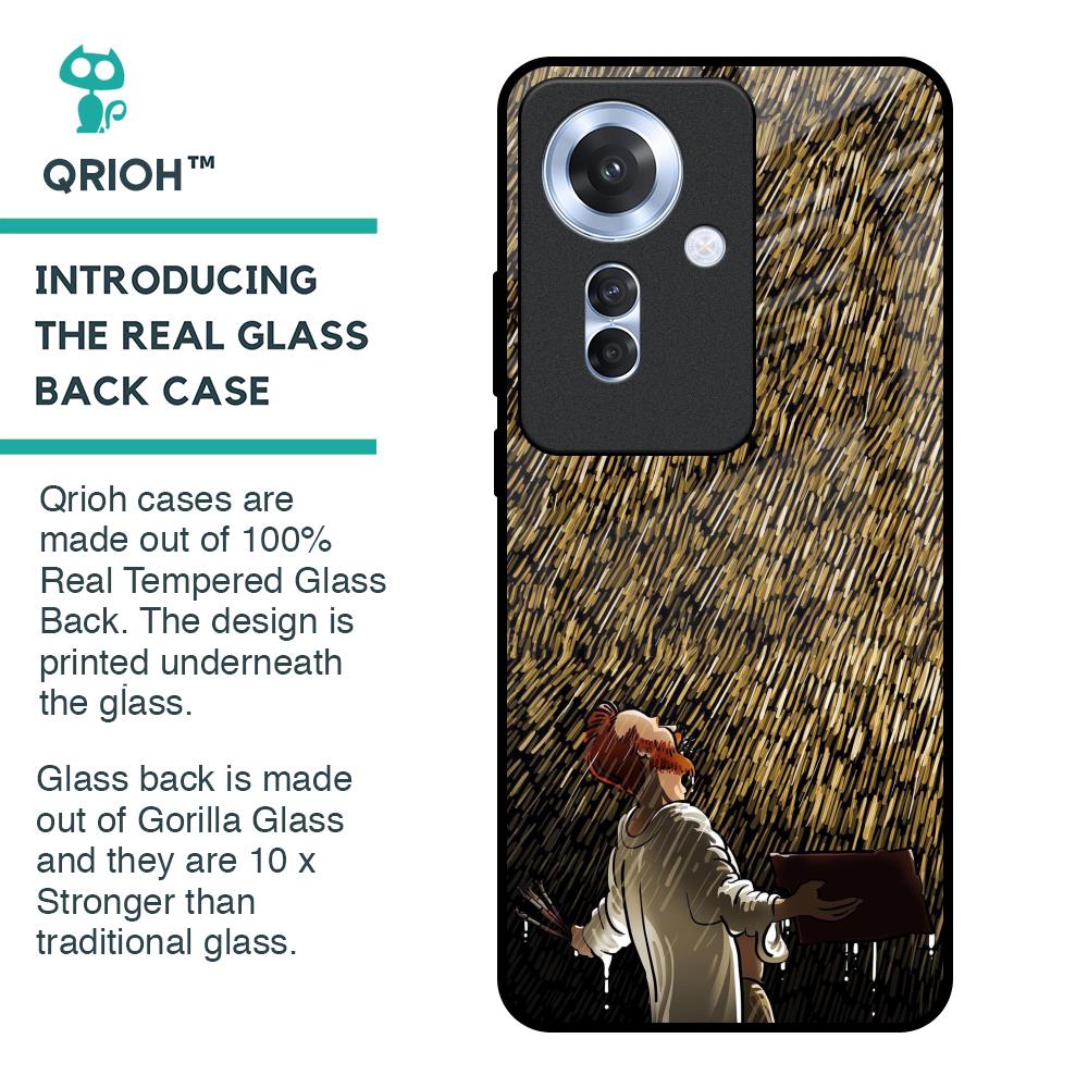 Rain Festival Glass Case for Oppo F25 Pro 5G