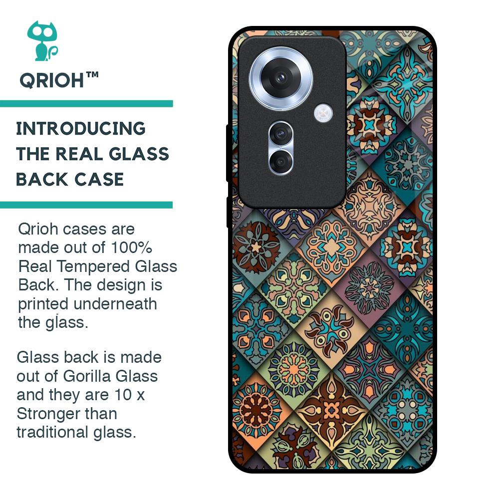Retro Art Glass Case for Oppo F25 Pro 5G