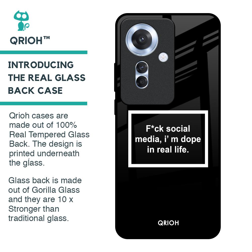 Dope In Life Glass Case for Oppo F25 Pro 5G