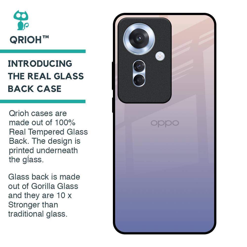 Rose Hue Glass Case for Oppo F25 Pro 5G