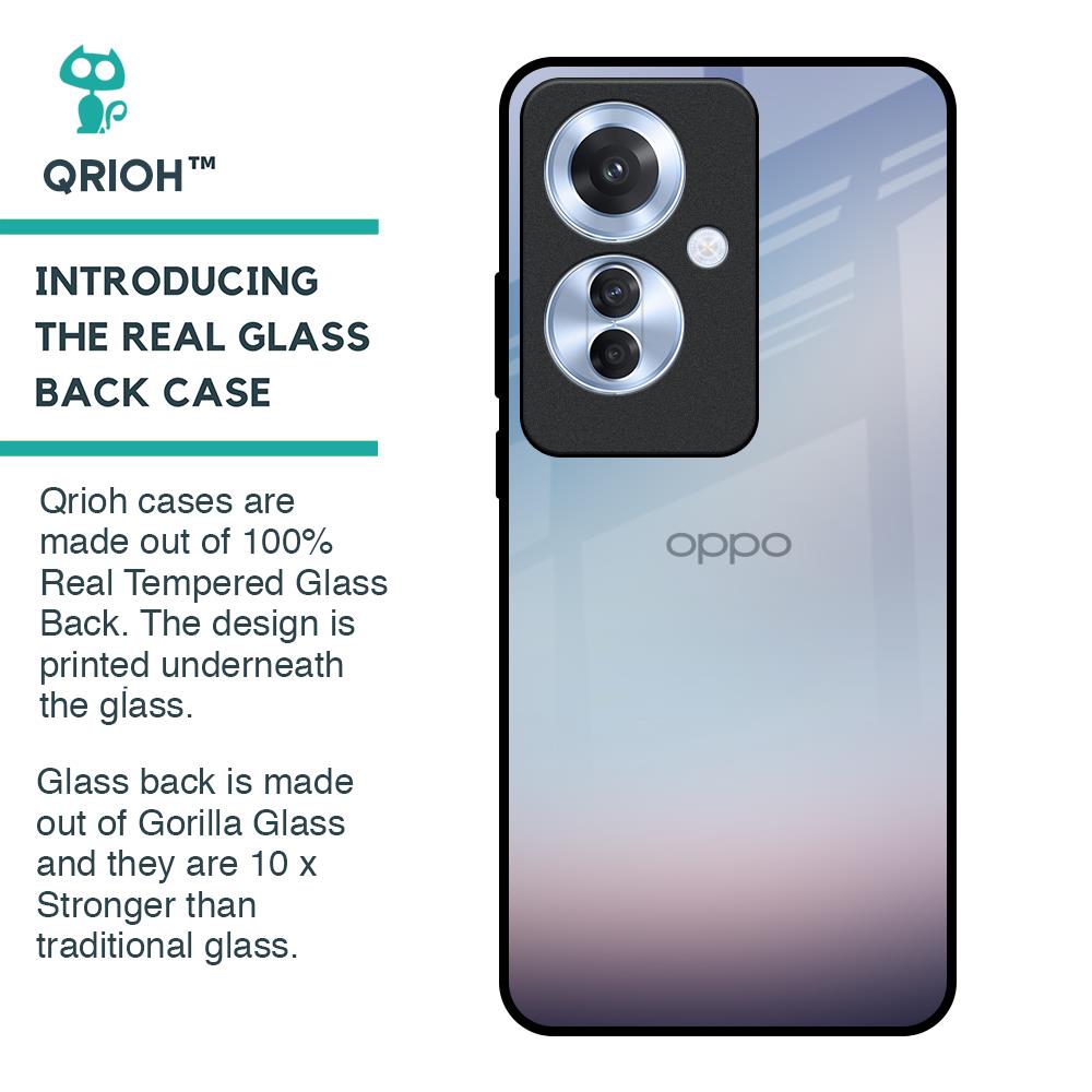 Light Sky Texture Glass Case for Oppo F25 Pro 5G