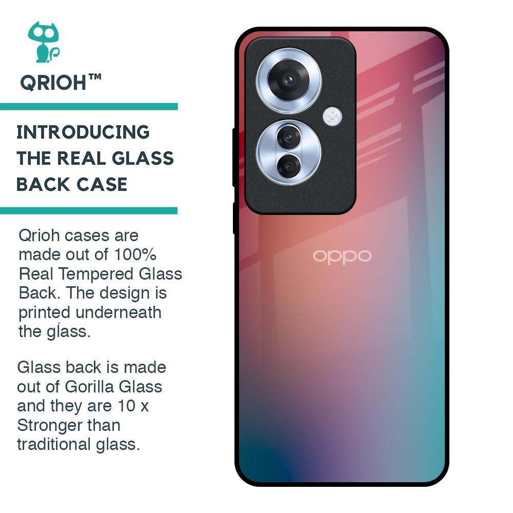 Dusty Multi Gradient Glass Case for Oppo F25 Pro 5G