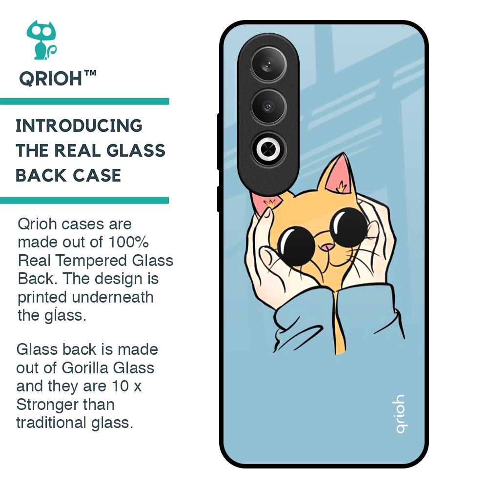Adorable Cute Kitty Glass Case For OnePlus Nord CE4 5G