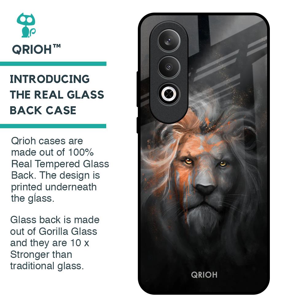Devil Lion Glass Case for OnePlus Nord CE4 5G