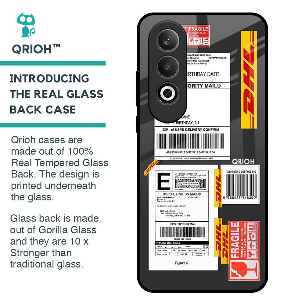 Cool Barcode Label Glass Case For OnePlus Nord CE4 5G