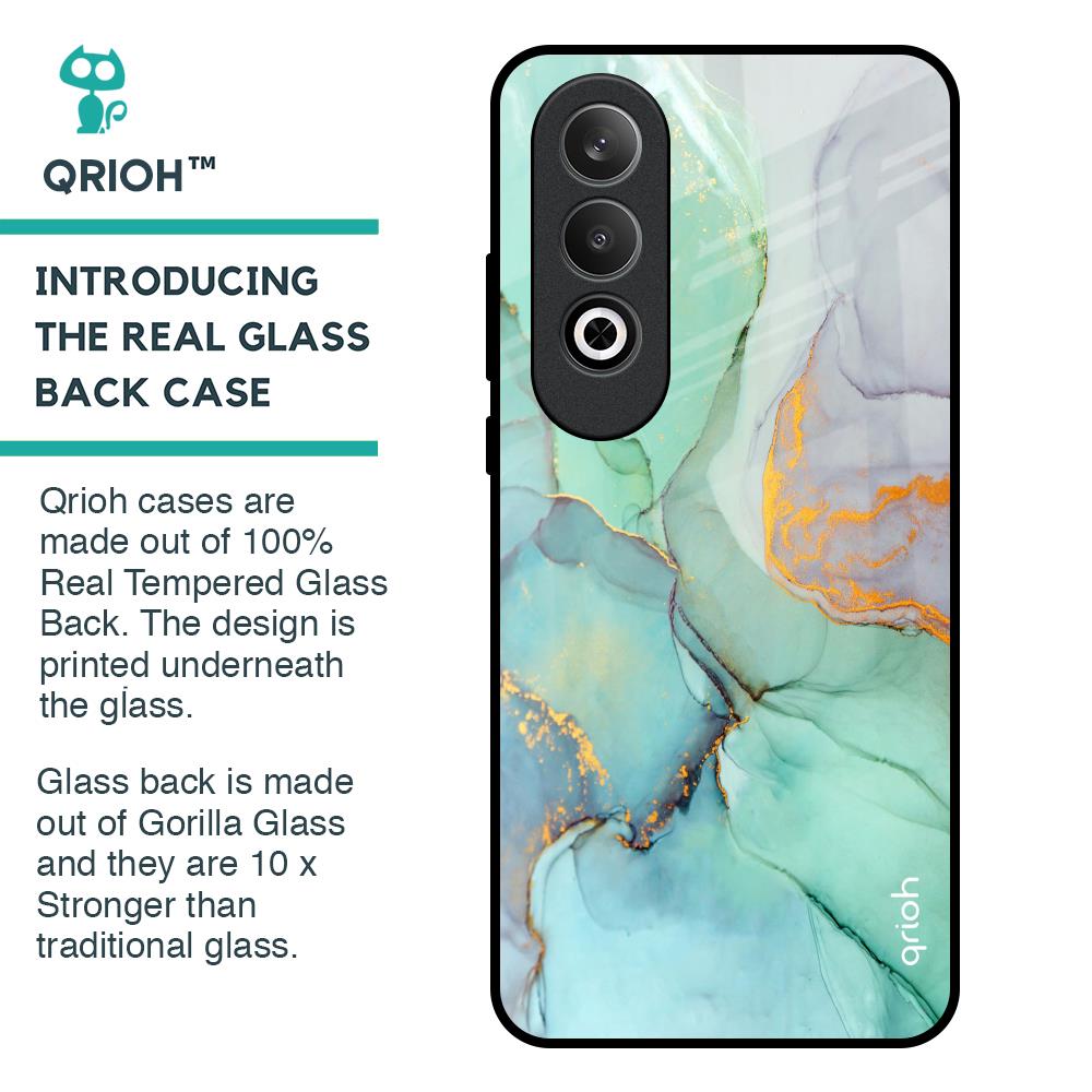 Green Marble Glass Case for OnePlus Nord CE4 5G