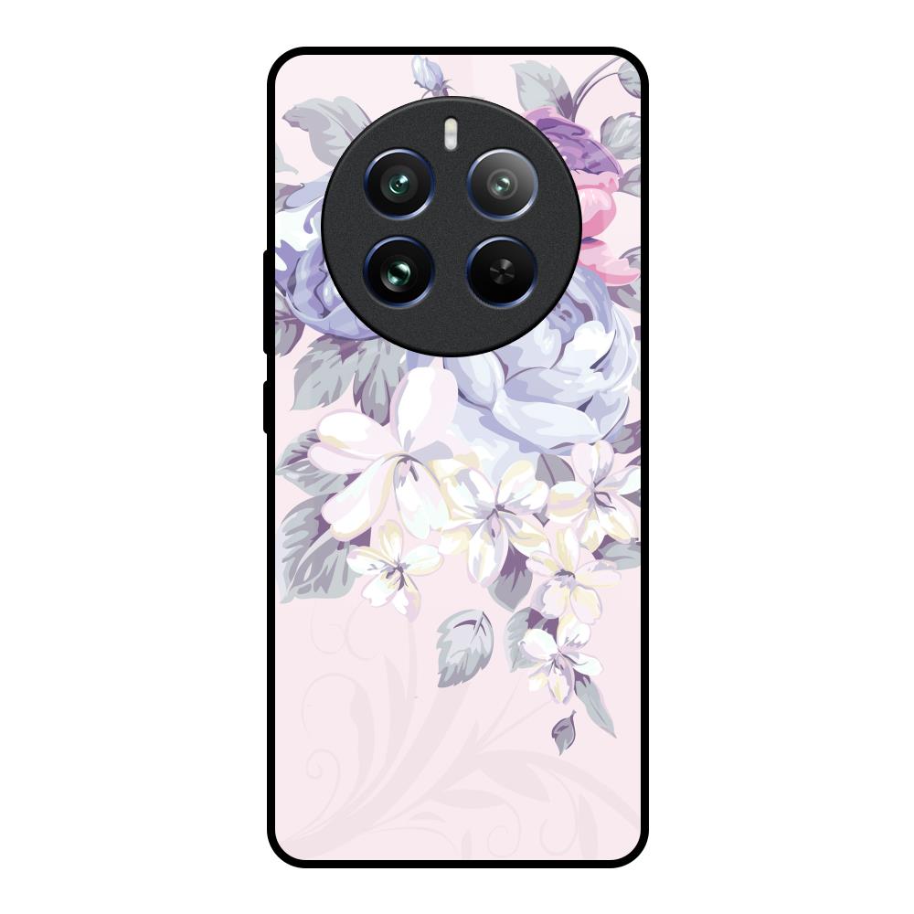 Elegant Floral Realme 12 Pro 5G Glass Back Cover Online