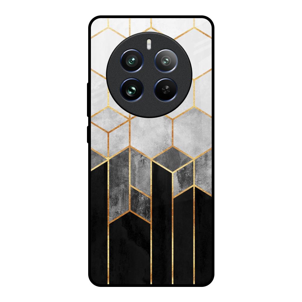 Tricolor Pattern Realme 12 Pro 5G Glass Back Cover Online