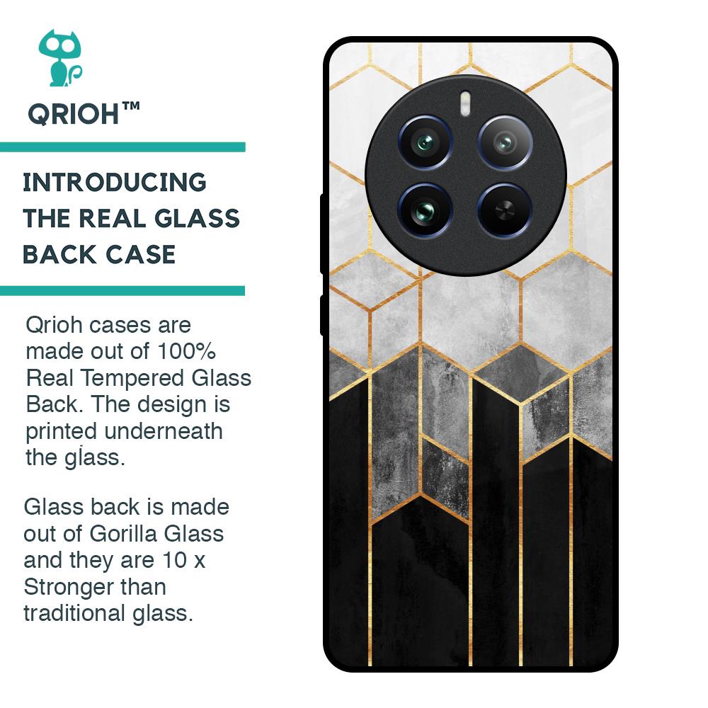 Tricolor Pattern Glass Case for Realme 12 Pro 5G