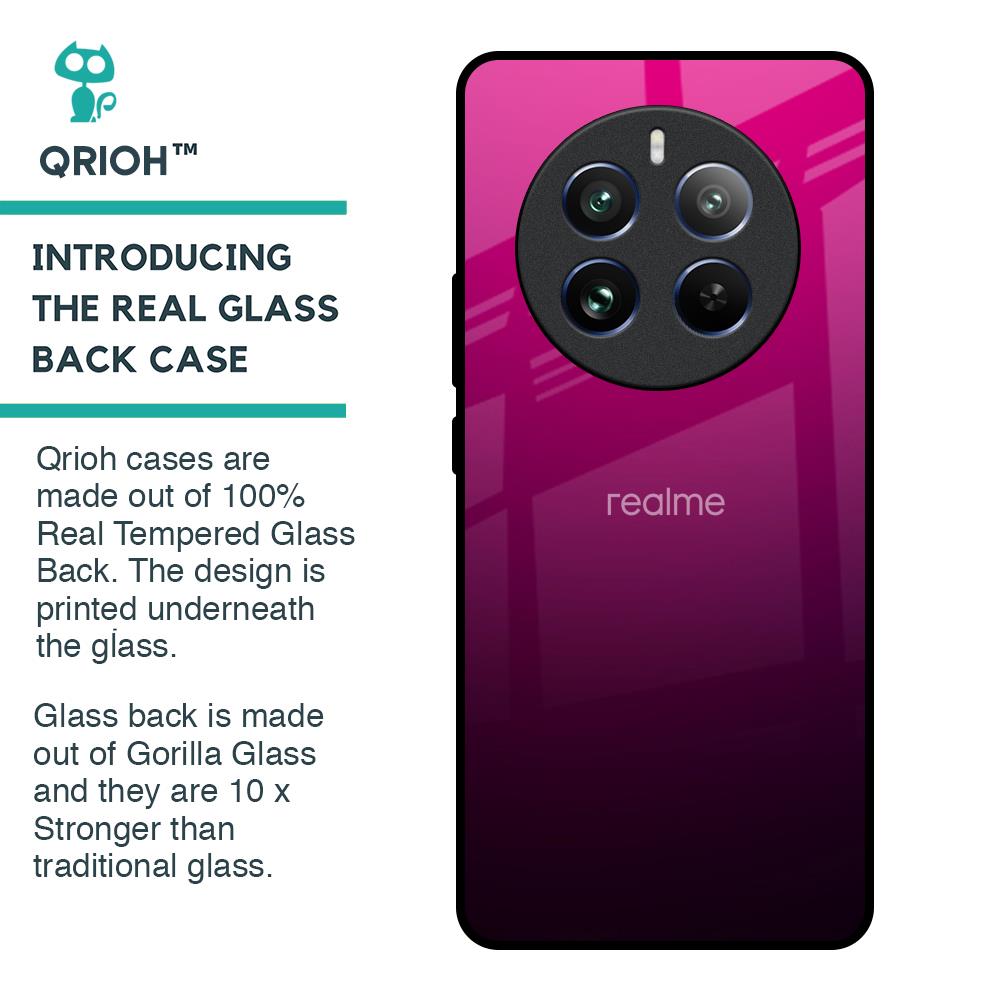 Purple Ombre Pattern Glass Case for Realme 12 Pro 5G