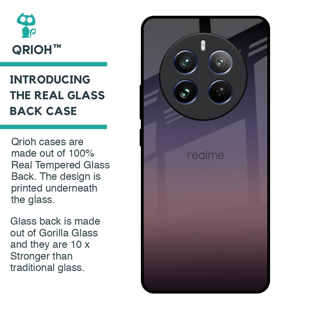 Grey Ombre Glass Case for Realme 12 Pro 5G