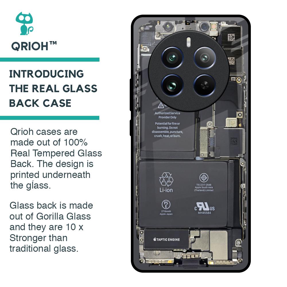 Skeleton Inside Glass Case for Realme 12 Pro Plus 5G