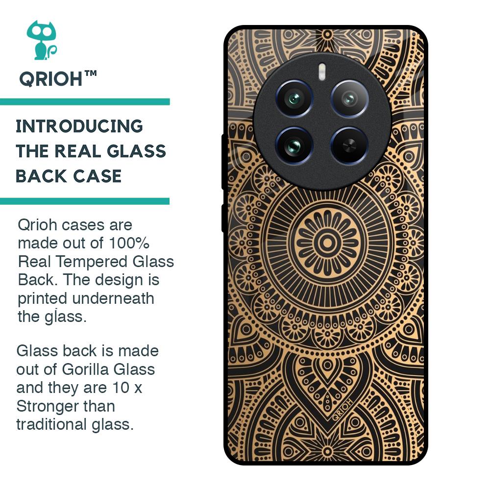 Luxury Mandala Glass Case for Realme 12 Pro Plus 5G