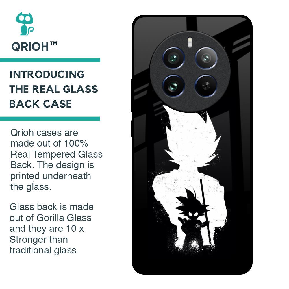 Monochrome Goku Glass Case for Realme 12 Pro Plus 5G