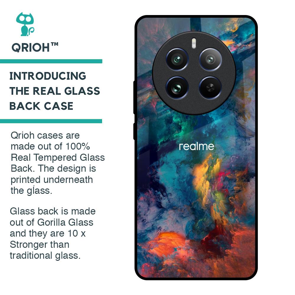 Colored Storm Glass Case for Realme 12 Pro Plus 5G