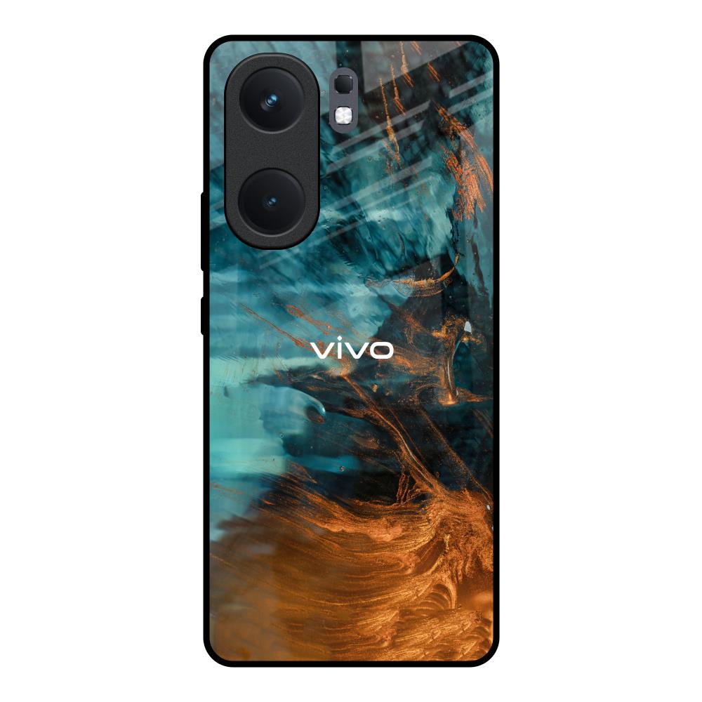Golden Splash IQOO Neo 9 Pro Glass Back Cover Online