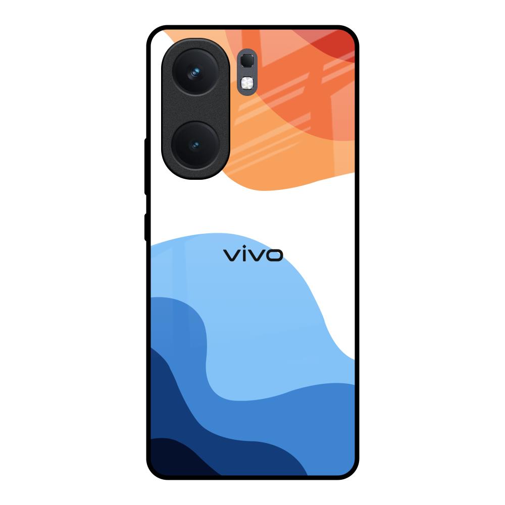 Wavy Color Pattern IQOO Neo 9 Pro Glass Back Cover Online