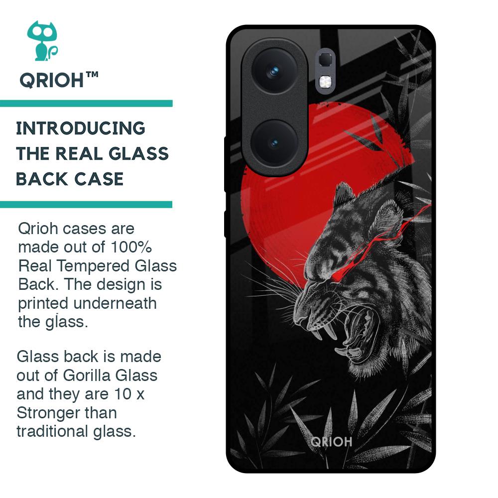 Red Moon Tiger Glass Case for IQOO Neo 9 Pro