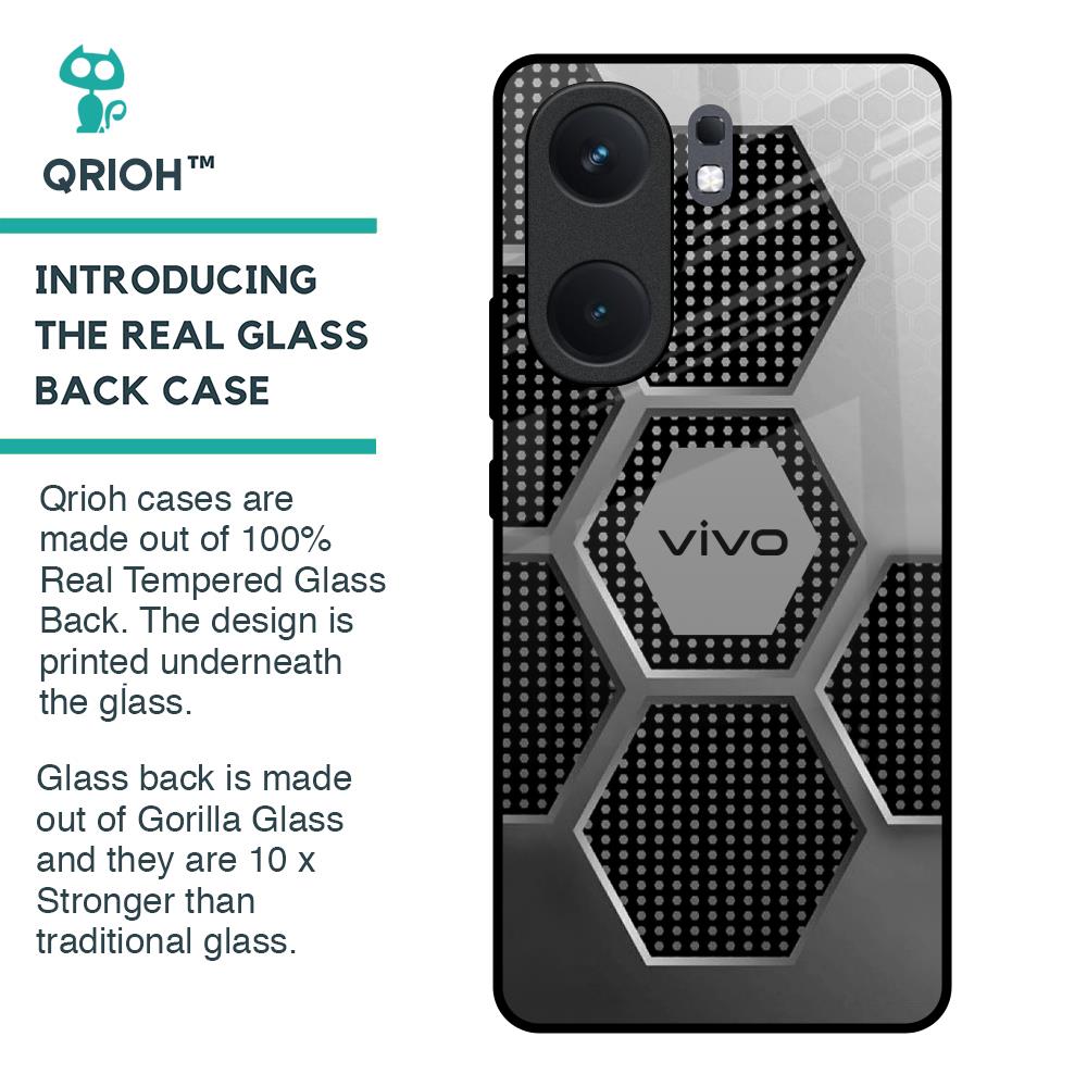 Hexagon Style Glass Case For IQOO Neo 9 Pro