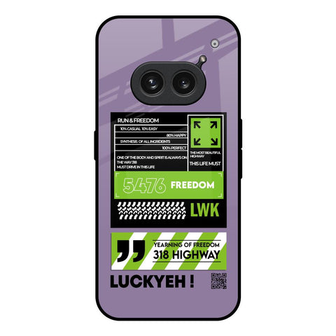 Run & Freedom Nothing Phone 2a 5G Glass Back Cover Online
