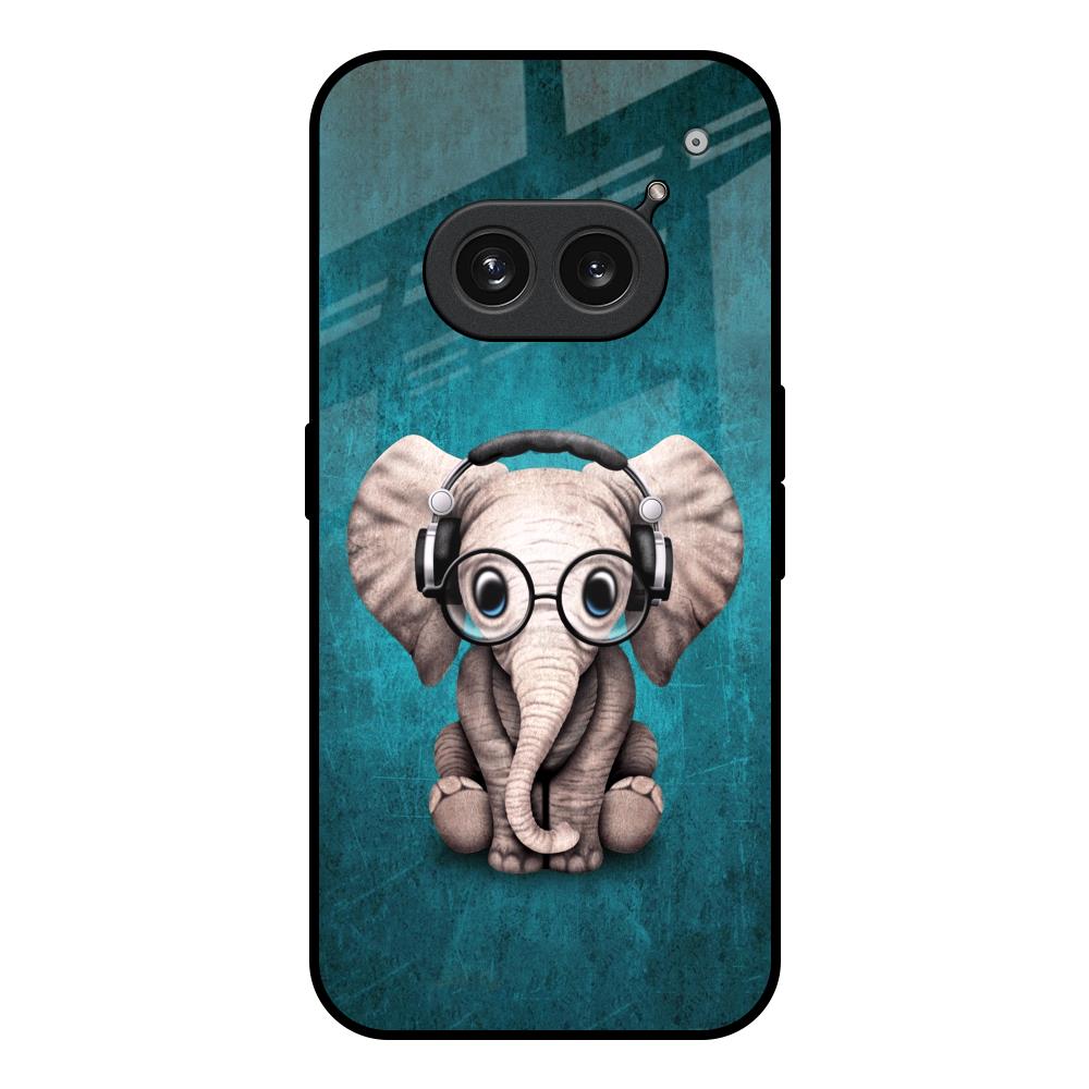 Adorable Baby Elephant Nothing Phone 2a 5G Glass Back Cover Online