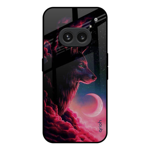 Moon Wolf Nothing Phone 2a 5G Glass Back Cover Online