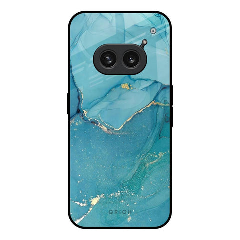 Blue Golden Glitter Nothing Phone 2a 5G Glass Back Cover Online