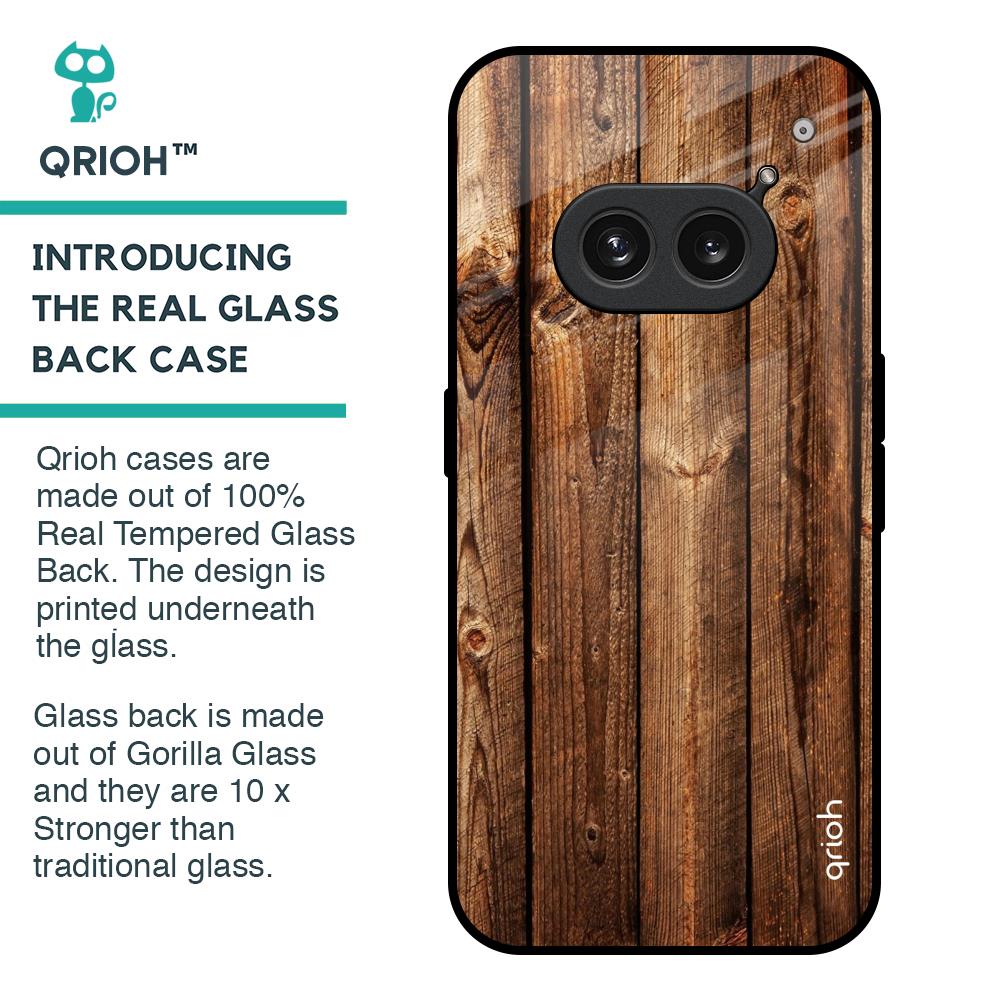 Timber Printed Glass Case for Nothing Phone 2a 5G