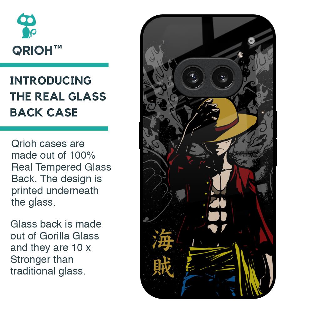 Dark Luffy Glass Case for Nothing Phone 2a 5G