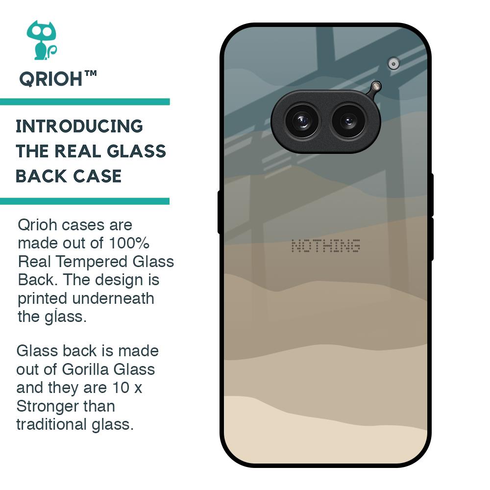Abstract Mountain Pattern Glass Case for Nothing Phone 2a 5G