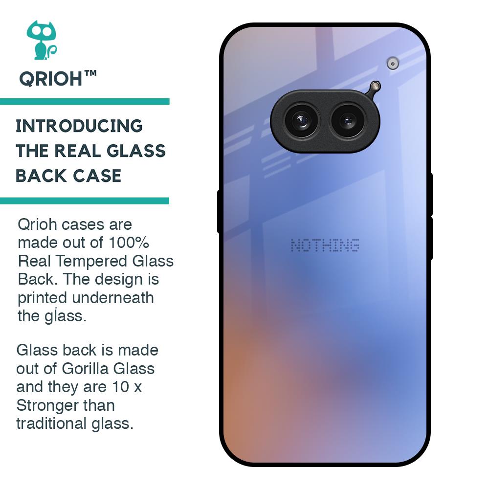 Blue Aura Glass Case for Nothing Phone 2a 5G