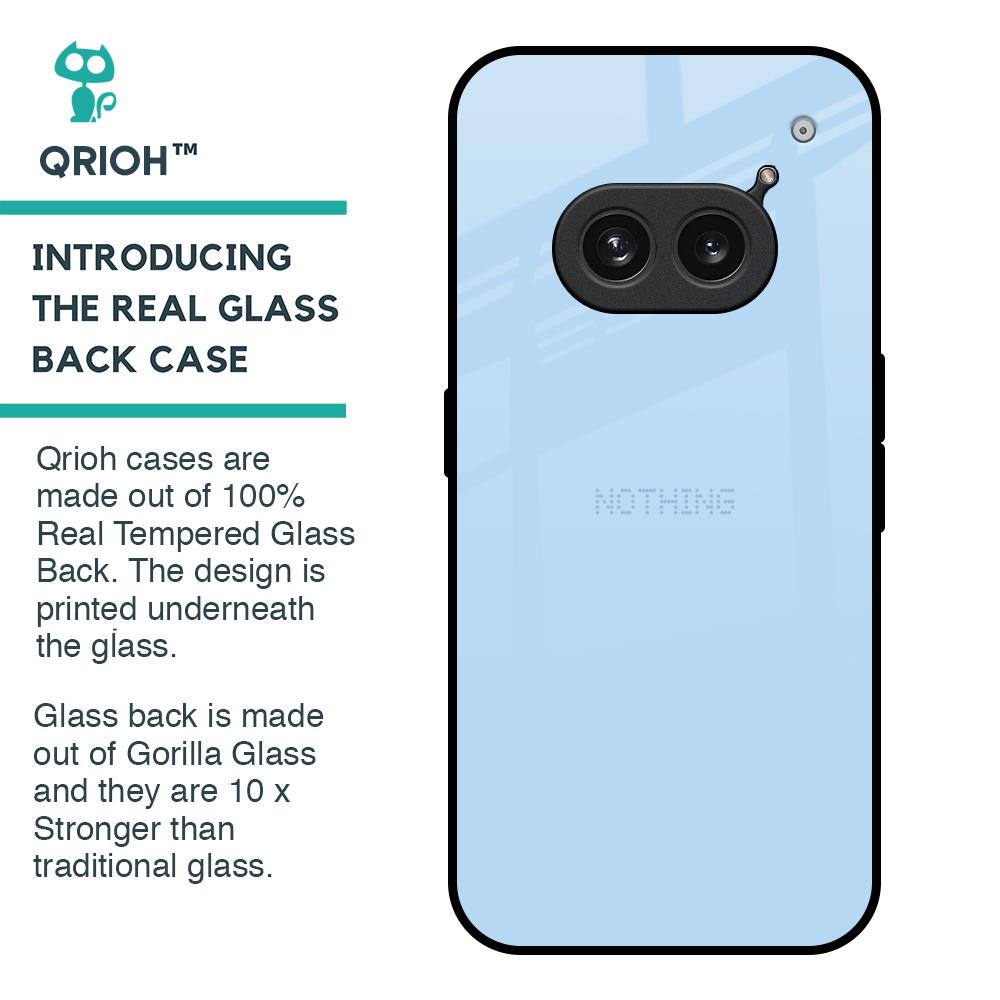 Pastel Sky Blue Glass Case for Nothing Phone 2a 5G