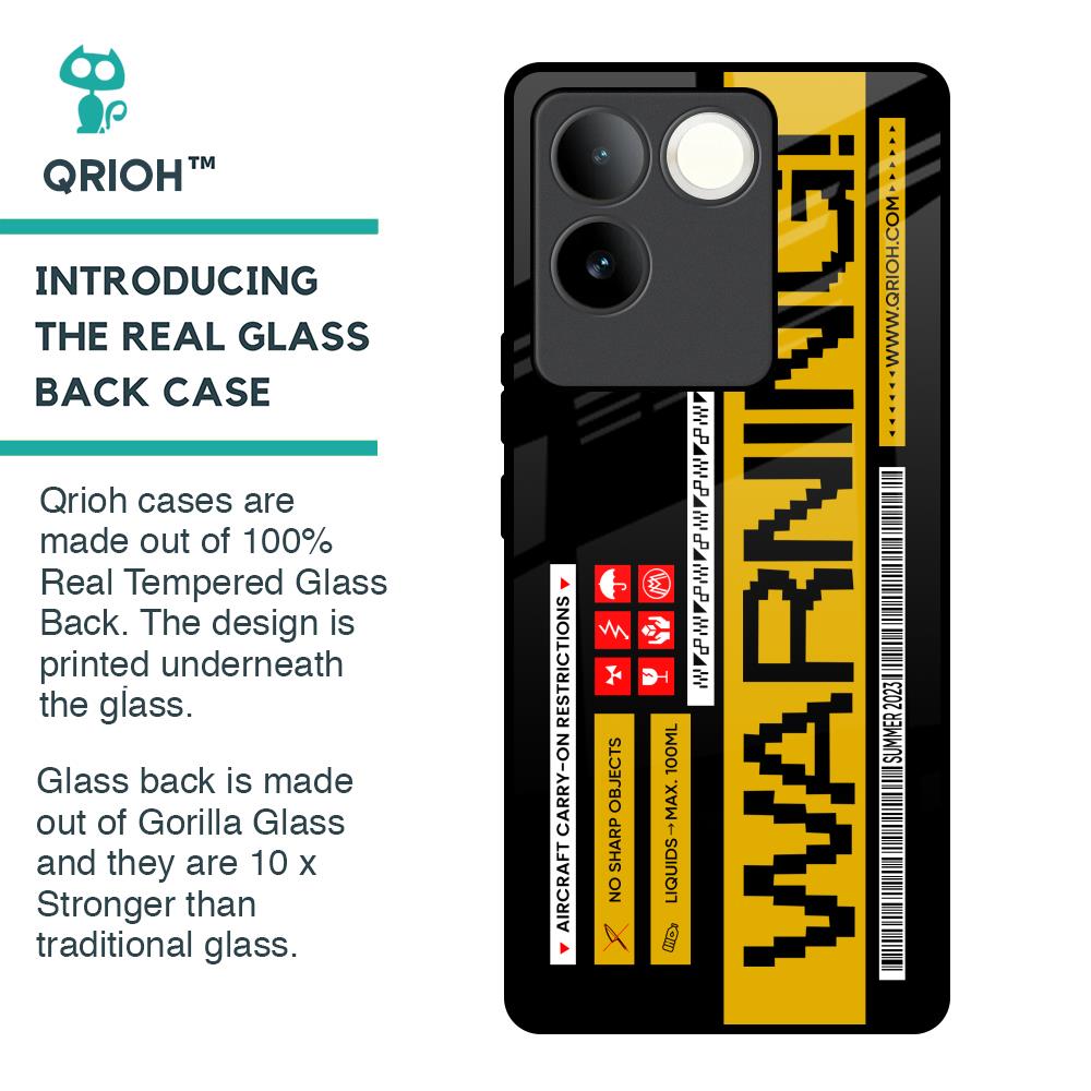 Aircraft Warning Glass Case for iQOO Z7 Pro 5G