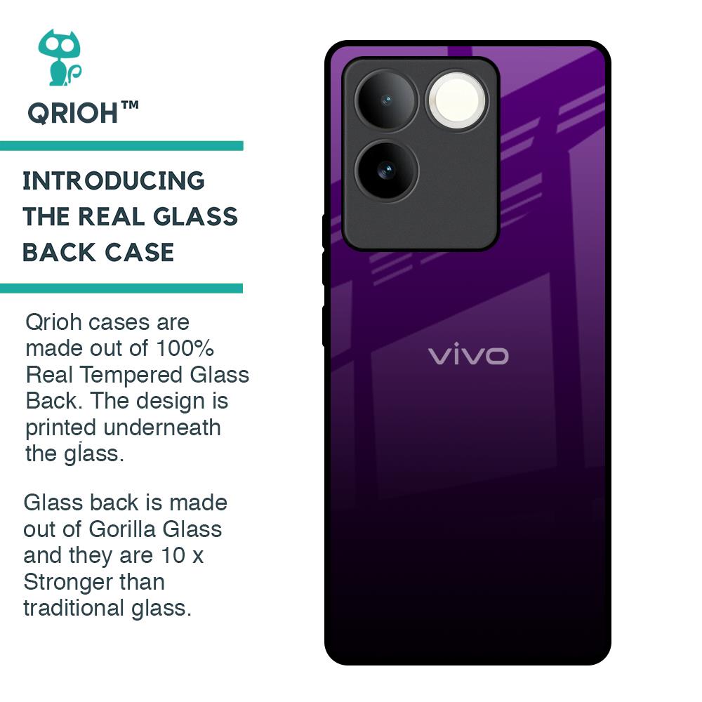 Harbor Royal Blue Glass Case For iQOO Z7 Pro 5G