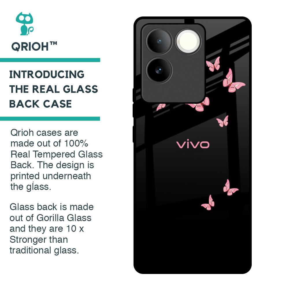 Fly Butterfly Glass Case for iQOO Z7 Pro 5G