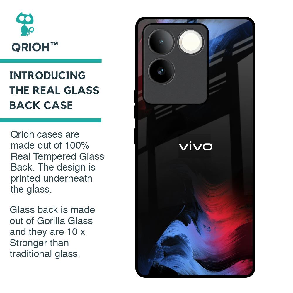Fine Art Wave Glass Case for iQOO Z7 Pro 5G