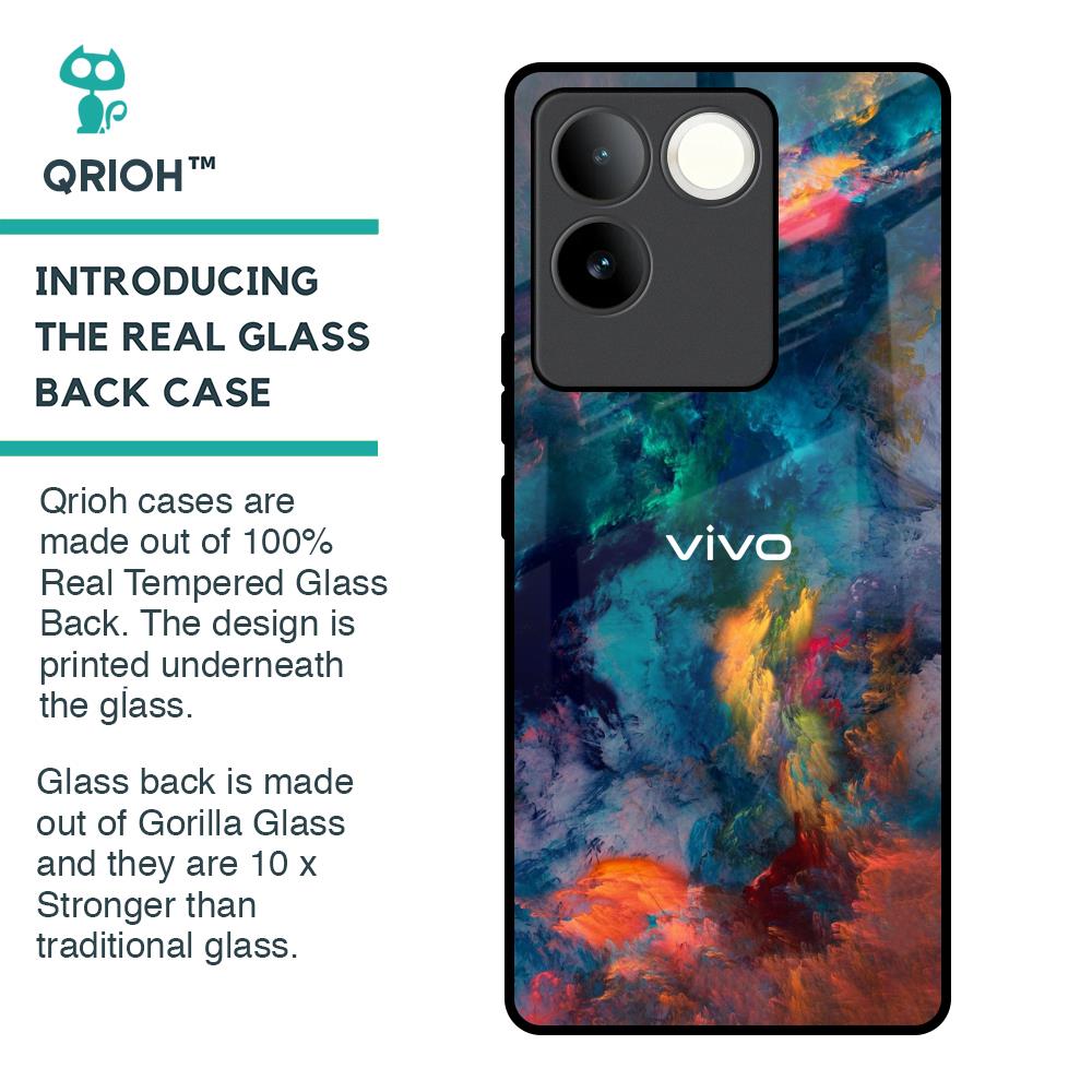 Colored Storm Glass Case for iQOO Z7 Pro 5G