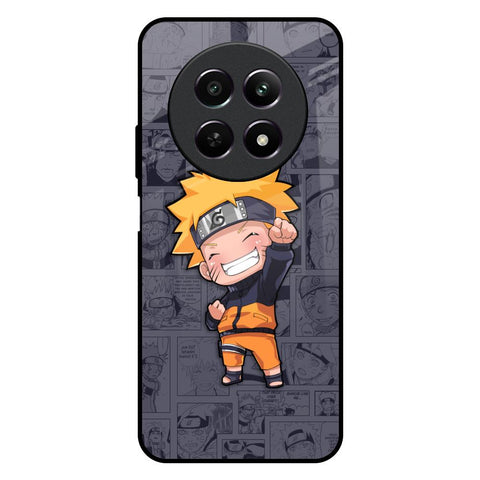 Orange Chubby Realme 12 5G Glass Back Cover Online