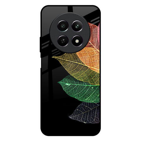 Colorful Leaves Realme 12 5G Glass Back Cover Online