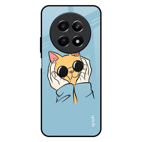 Adorable Cute Kitty Realme 12 5G Glass Back Cover Online