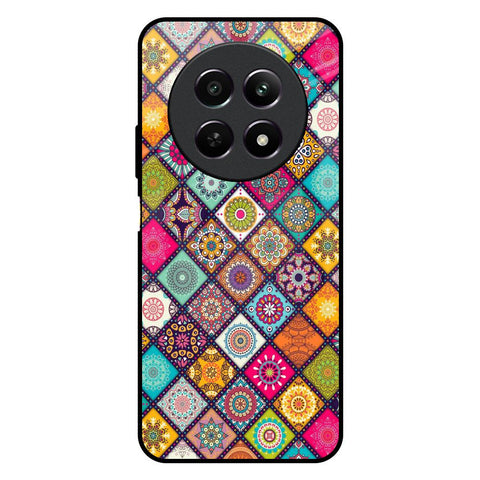 Multicolor Mandala Realme 12 5G Glass Back Cover Online