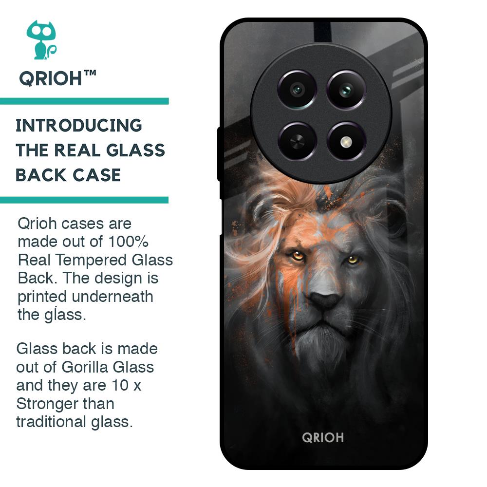Devil Lion Glass Case for Realme 12 5G