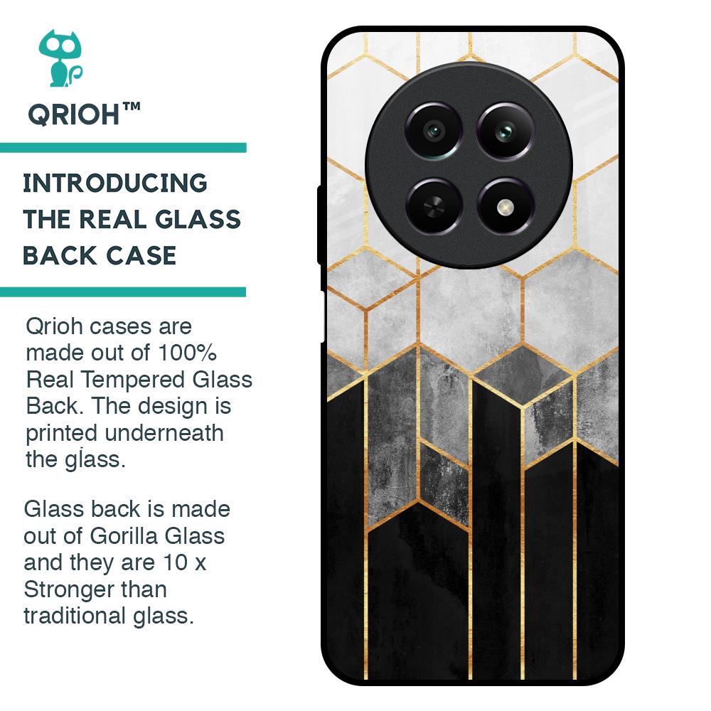 Tricolor Pattern Glass Case for Realme 12 5G