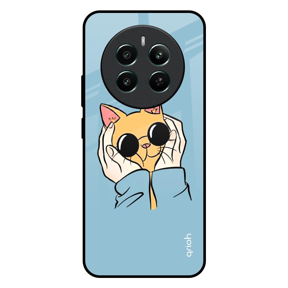 Adorable Cute Kitty Realme 12 Plus 5G Glass Back Cover Online