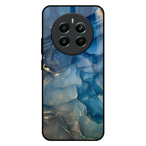 Blue Cool Marble Realme 12 Plus 5G Glass Back Cover Online
