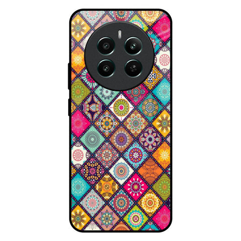 Multicolor Mandala Realme 12 Plus 5G Glass Back Cover Online