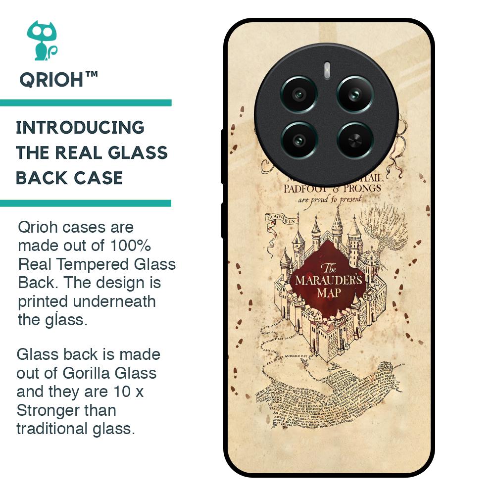 Magical Map Glass Case for Realme 12 Plus 5G