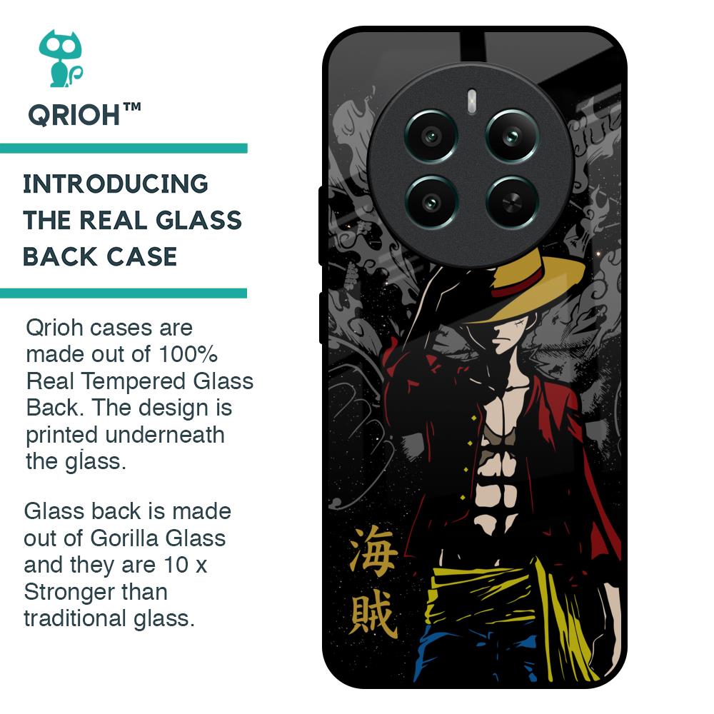 Dark Luffy Glass Case for Realme 12 Plus 5G